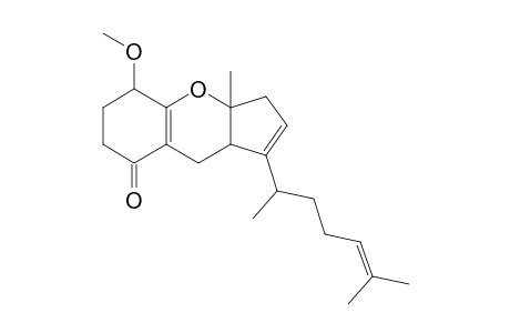 5-methoxy-3a-methyl-1-(6-methylhept-5-en-2-yl)-3,5,6,7,9,9a-hexahydrocyclopenta[b]chromen-8-one