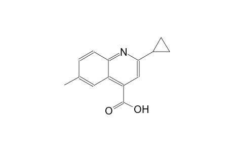 2-cyclopropyl-6-methyl-4-quinolinecarboxylic acid