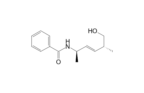 N-[(E,1R,4R)-5-hydroxy-1,4-dimethyl-pent-2-enyl]benzamide