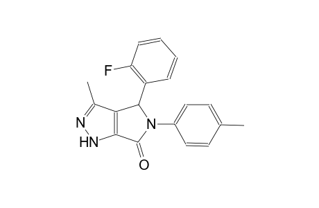 4-(2-fluorophenyl)-3-methyl-5-(4-methylphenyl)-4,5-dihydropyrrolo[3,4-c]pyrazol-6(1H)-one