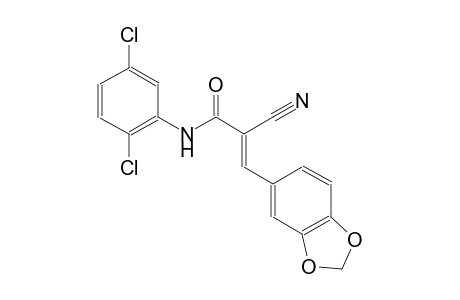 (2E)-3-(1,3-benzodioxol-5-yl)-2-cyano-N-(2,5-dichlorophenyl)-2-propenamide