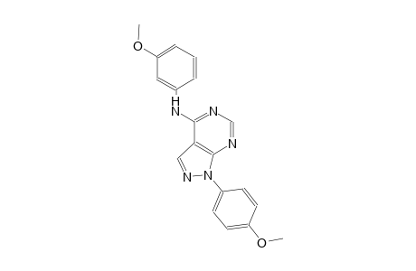 1H-pyrazolo[3,4-d]pyrimidin-4-amine, N-(3-methoxyphenyl)-1-(4-methoxyphenyl)-
