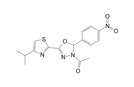 1-(5-(4-Isopropylthiazol-2-yl)-2-(4-nitrophenyl)-1,3,4-oxadiazol-3(2H)-yl)ethanone