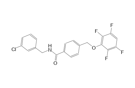 N-(3-chlorobenzyl)-4-[(2,3,5,6-tetrafluorophenoxy)methyl]benzamide