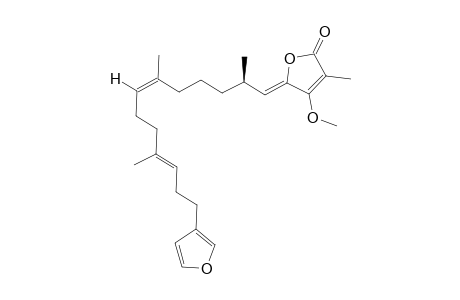 (7E,12Z,18S,20Z)-22-O-methyl-variabilin