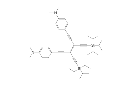 1,6-bis[4'-(Dimethylamino)phenyl]-3,4-bis[(triisopropylsilyl)ethynyl]hex-3-ene-1,5-diyne