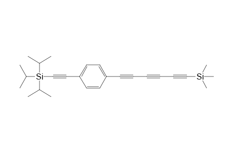 [1-(Trimethylsilyl)-1,3,5-hexatriynyl]-[(4-triisopropylsilyl)ethynyl]benzene