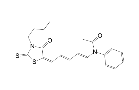 acetamide, N-[(1E,3E,5E)-5-(3-butyl-4-oxo-2-thioxo-5-thiazolidinylidene)-1,3-pentadienyl]-N-phenyl-