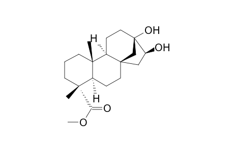 17-Norkauran-18-oic acid, 13,16-dihydroxy-, methyl ester, (4.alpha.,16.alpha.)-