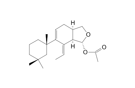 [(1R,3aR,7Z,7aR)-7-ethylidene-6-[(1S)-1,3,3-trimethylcyclohexyl]-3,3a,4,7a-tetrahydro-1H-2-benzofuran-1-yl] acetate