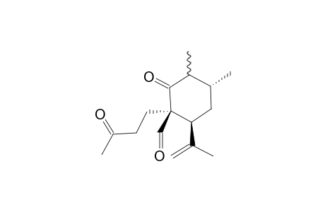 (1S,3S,4R,6S)-6-Isopropenyl-3,4-dimethyl-2-oxo-1-(3-oxobutyl)cyclohexanecarbaldehyde