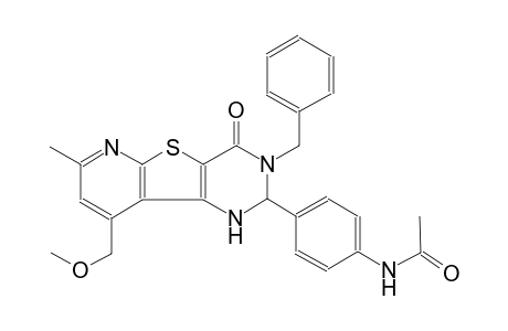 acetamide, N-[4-[1,2,3,4-tetrahydro-9-(methoxymethyl)-7-methyl-4-oxo-3-(phenylmethyl)pyrido[3',2':4,5]thieno[3,2-d]pyrimidin-2-yl]phenyl]-