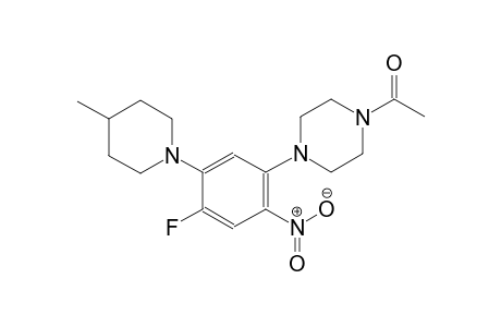 1-[4-[4-fluoranyl-5-(4-methylpiperidin-1-yl)-2-nitro-phenyl]piperazin-1-yl]ethanone