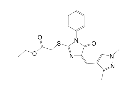 ethyl ({(4E)-4-[(1,3-dimethyl-1H-pyrazol-4-yl)methylene]-5-oxo-1-phenyl-4,5-dihydro-1H-imidazol-2-yl}sulfanyl)acetate