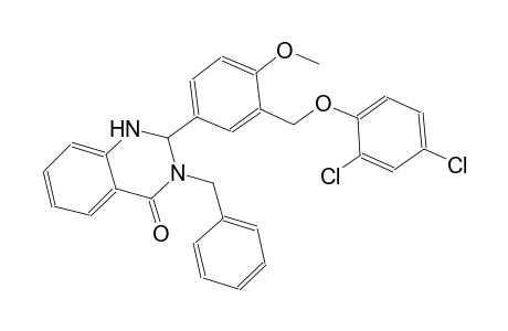 3-benzyl-2-{3-[(2,4-dichlorophenoxy)methyl]-4-methoxyphenyl}-2,3-dihydro-4(1H)-quinazolinone