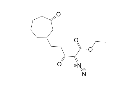 Ethyl 2-diazo-3-oxo-5-(3-oxocycloheptyl)pentanoate