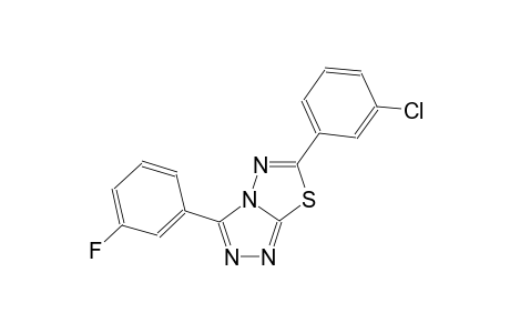 [1,2,4]triazolo[3,4-b][1,3,4]thiadiazole, 6-(3-chlorophenyl)-3-(3-fluorophenyl)-