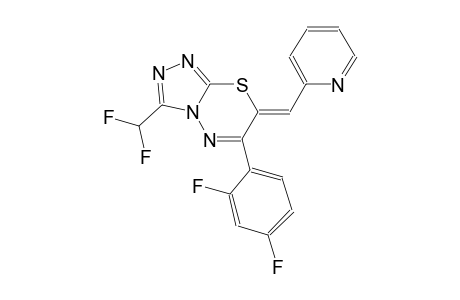 (7Z)-3-(difluoromethyl)-6-(2,4-difluorophenyl)-7-(2-pyridinylmethylene)-7H-[1,2,4]triazolo[3,4-b][1,3,4]thiadiazine
