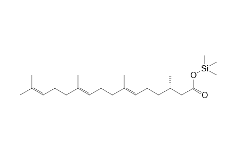 trimethylsilyl (3S,6E,10E)-3,7,11,15-tetramethylhexadeca-6,10,14-trienoate