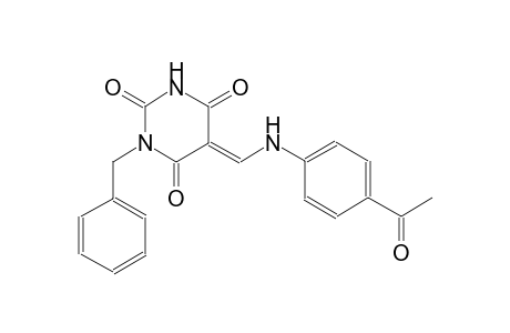 (5E)-5-[(4-acetylanilino)methylene]-1-benzyl-2,4,6(1H,3H,5H)-pyrimidinetrione