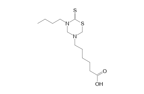 6-(5-Butyl-6-thioxo-1,3,5-thiadiazian-3-yl)hexanoic acid