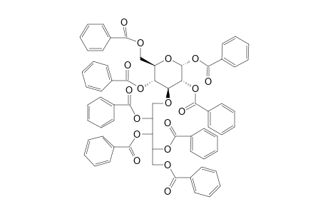 Octa-O-benzoyl-3-O-(.alpha.-D-glucopyranosyl)-D-arabinitol