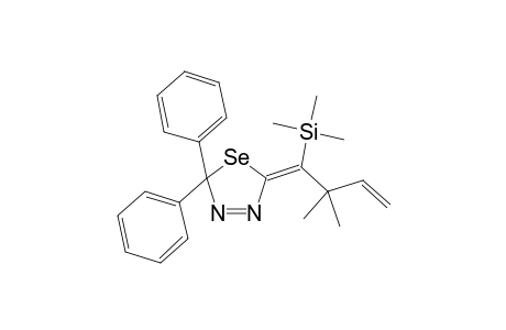 (5Z)-5-[2,2-dimethyl-1-(trimethylsilyl)-3-butenylidene]-2,2-diphenyl-2,5-dihydro-1,3,4-selenadiazole