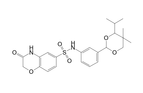 N-[3-(4-isopropyl-5,5-dimethyl-1,3-dioxan-2-yl)phenyl]-3-keto-4H-1,4-benzoxazine-6-sulfonamide