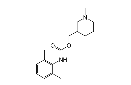 2,6-dimethylcarbanilic acid, (1-methyl-2-piperidyl)methyl ester