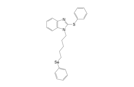1-[5-(Phenylselanyl)pentyl]-2-(phenylsulfanyl)-1H-benzimidazole