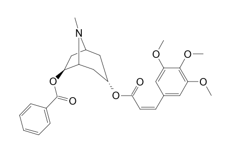 6.beta.-Benzoyloxy-3.alpha.-(Z)-(3,4,5-trimethoxycinnamoyloxy)-tropane