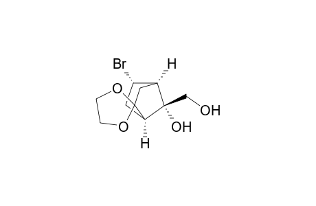 Spiro[bicyclo[2.2.1]heptane-2,2'-[1,3]dioxolane]-7-methanol, 5-bromo-7-hydroxy-, (1.alpha.,4.alpha.,5.alpha.,7R*)-(.+-.)-