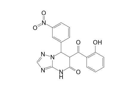 6-[(2-Hydroxyphenyl)carbonyl]-7-(3-nitrophenyl)-6,7-dihydro[1,2,4]triazolo[1,5-a]pyrimidin-5(4H)-one