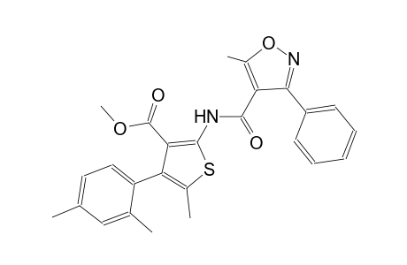 methyl 4-(2,4-dimethylphenyl)-5-methyl-2-{[(5-methyl-3-phenyl-4-isoxazolyl)carbonyl]amino}-3-thiophenecarboxylate