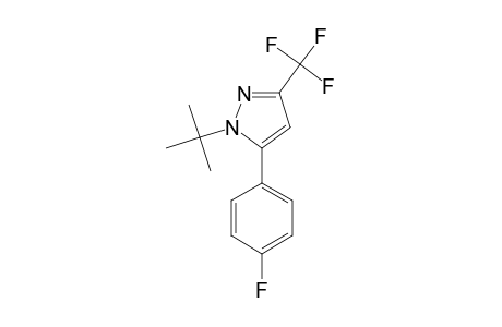 1-(1,1-DIMETHYLETHYL)-5-(4-FLUOROPHENYL)-3-TRIFLUOROMETHYL-1H-PYRAZOLE