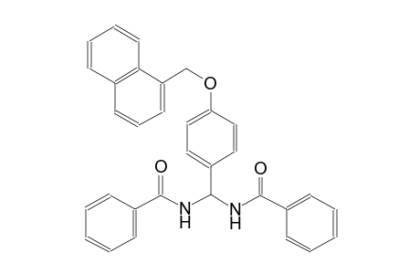 N-{(benzoylamino)[4-(1-naphthylmethoxy)phenyl]methyl}benzamide