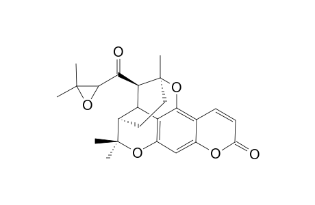 (-)-2'-BETA-(2-XI,3-EPOXY-3-METHYL-1-OXOBUTYL)-2'-DEOXYBRUCEOL