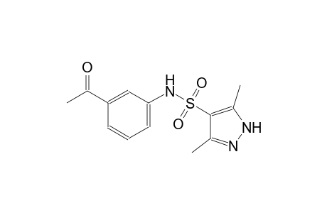 N-(3-acetylphenyl)-3,5-dimethyl-1H-pyrazole-4-sulfonamide