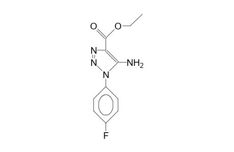5-Amino-1-(4-fluoro-phenyl)-1,2,3-triazole-4-carboxylic acid, ethyl ester