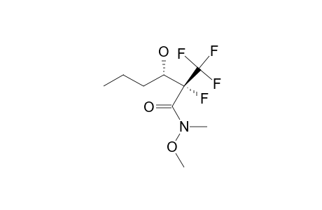 ERYTHRO-N-METHOXY-N-METHYL-2-FLUORO-3-HYDROXY-2-(TRIFLUOROMETHYL)-HEXANAMIDE