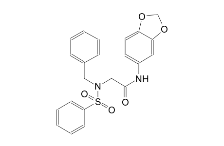 acetamide, N-(1,3-benzodioxol-5-yl)-2-[(phenylmethyl)(phenylsulfonyl)amino]-