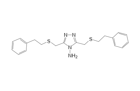 3,5-bis(phenethylsulfanylmethyl)-1,2,4-triazol-4-amine