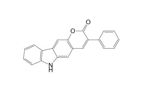3-Phenyl-2-oxo-1-benzopyrano[6,7-b]indole