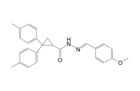 cyclopropanecarboxylic acid, 2,2-bis(4-methylphenyl)-, 2-[(E)-(4-methoxyphenyl)methylidene]hydrazide