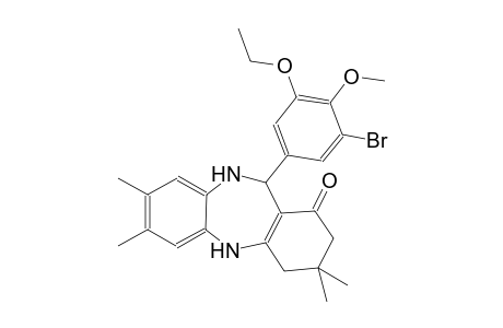 11-(3-bromo-5-ethoxy-4-methoxyphenyl)-3,3,7,8-tetramethyl-2,3,4,5,10,11-hexahydro-1H-dibenzo[b,e][1,4]diazepin-1-one
