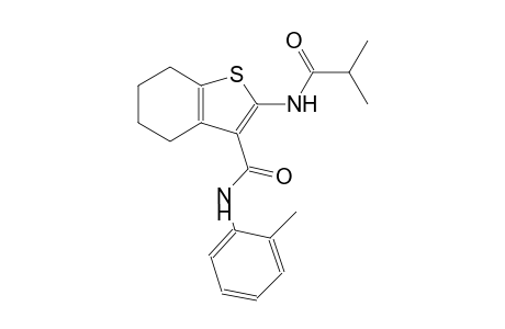 2-(isobutyrylamino)-N-(2-methylphenyl)-4,5,6,7-tetrahydro-1-benzothiophene-3-carboxamide