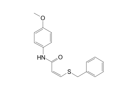 (Z)-3-(Benzylsulfanyl)-N-(4-methoxyphenyl)propenamide