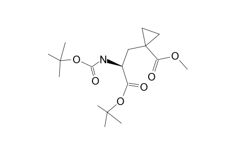 METHYL-1-[(2S)-3-TERT.-BUTOXY-2-(TERT.-BUTOXYCARBONYLAMINO)-3-OXOPROPYL]-CYCLOPROPANECARBOXYLATE