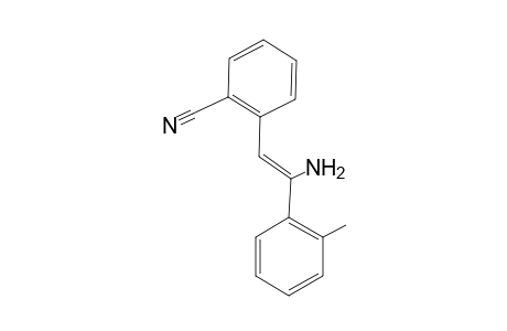 2-[2-Amino-2-(2-methylphenyl)-1-ethenyl]benzonitrile