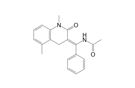 (Z)-3-(1-Acetylamino-1-phenylmethylene)-1,5-dimethyl-3,4-dihydroquinolin-2(1H)-one